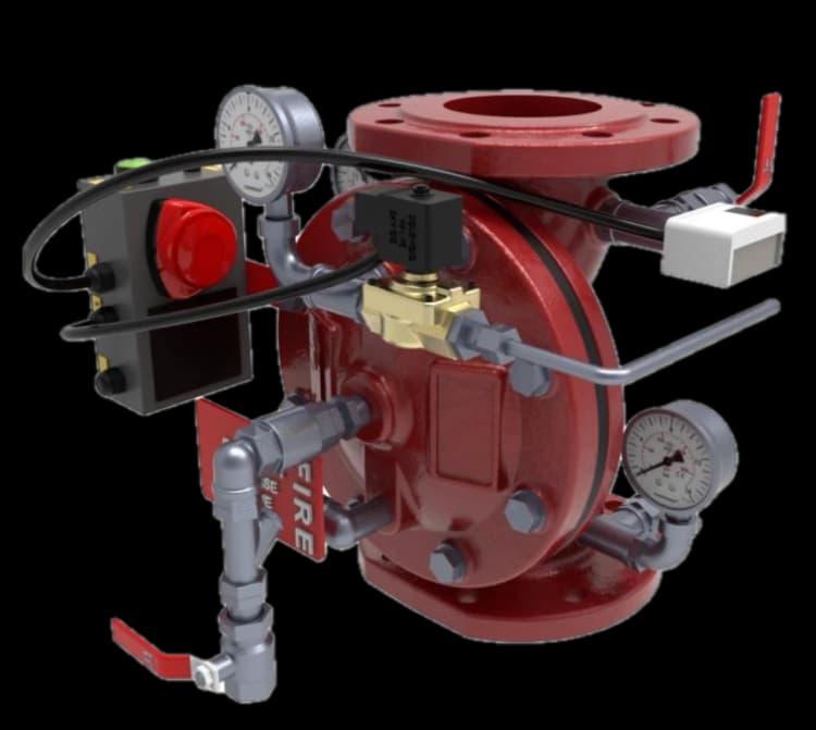 Kuru Tip Alarm Vanası Flanşlı 300 PSI